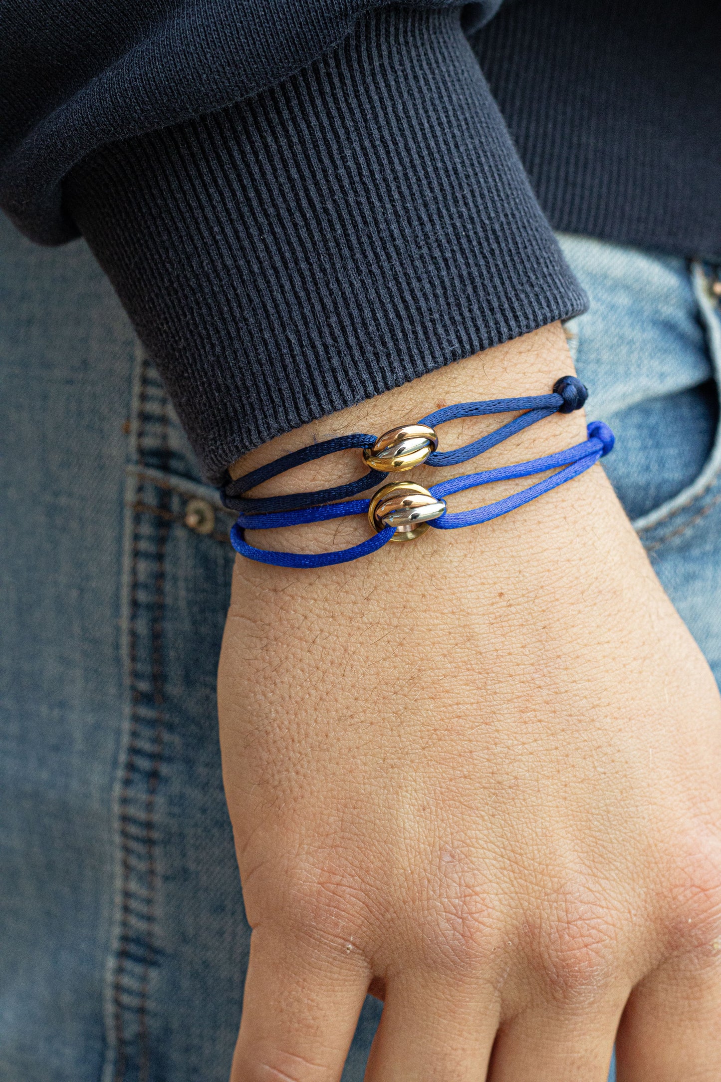 L’Trinity armband - Marine Blauw