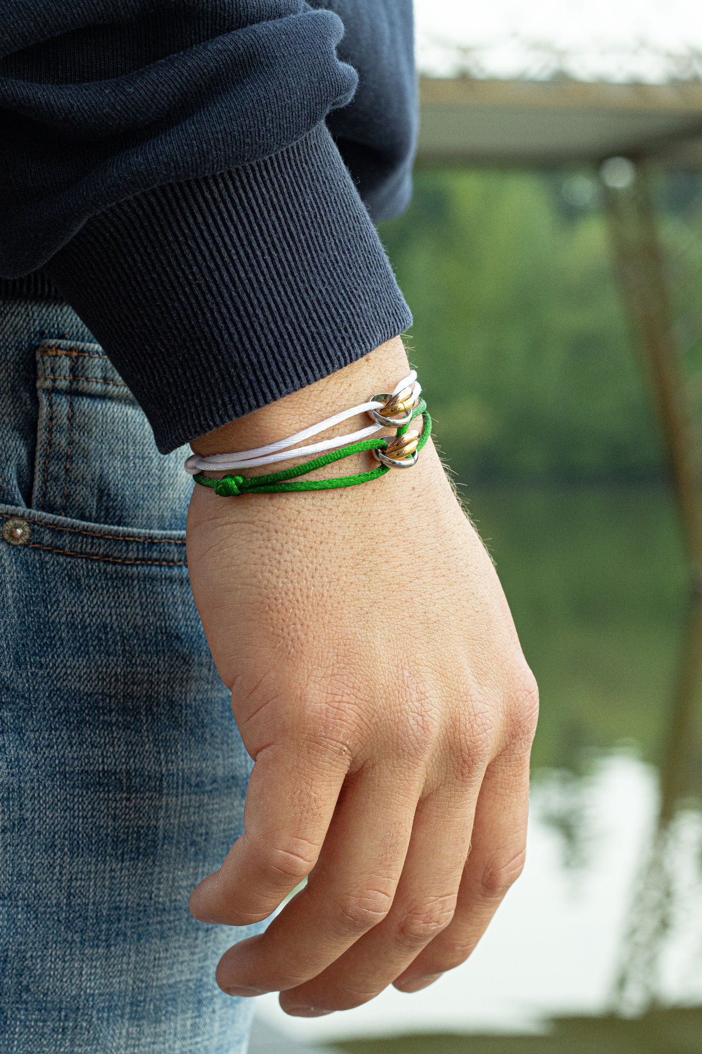 L’Trinity armband - Gras Groen