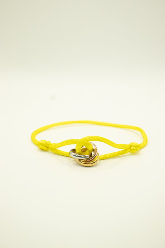 L’Trinity armband - Neon Geel