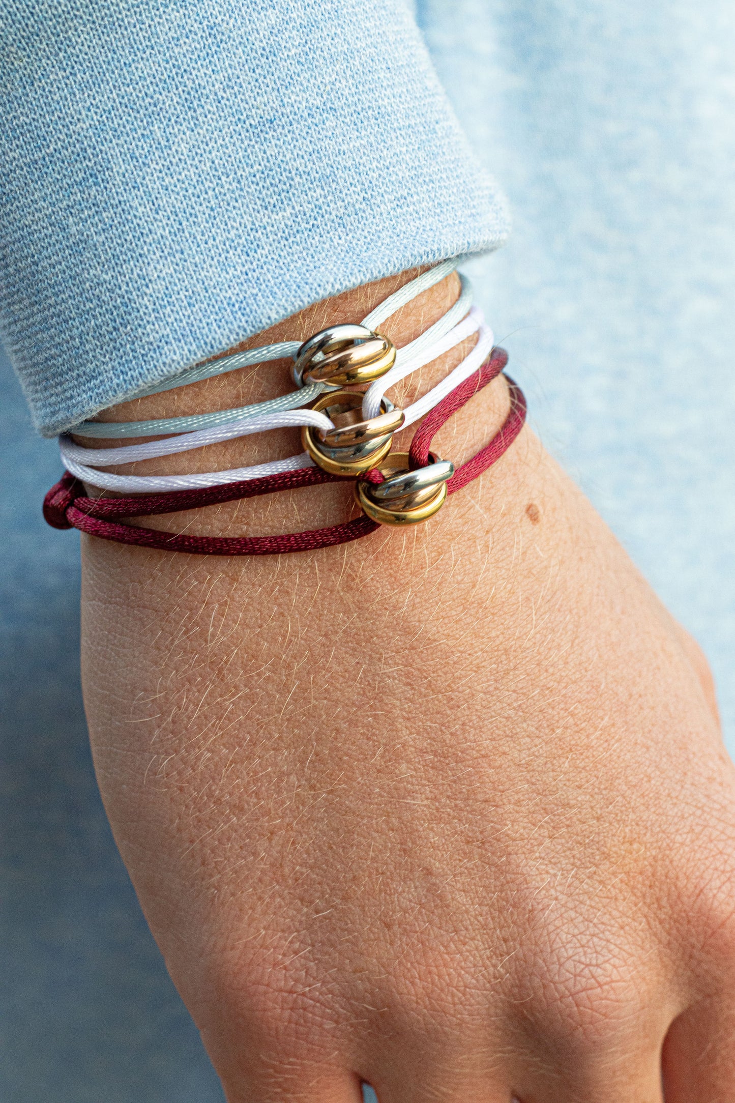 L’Trinity armband - Hemelsblauw