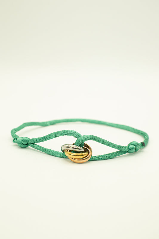 L’Trinity armband - Turquoise Groen