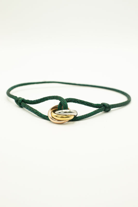 L’Trinity armband - Donker Groen