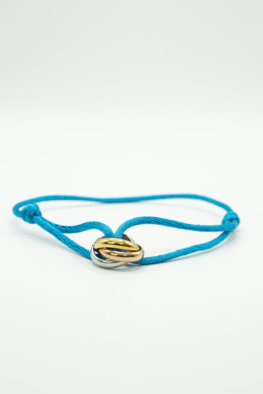 L’Trinity armband - Aqua Blauw